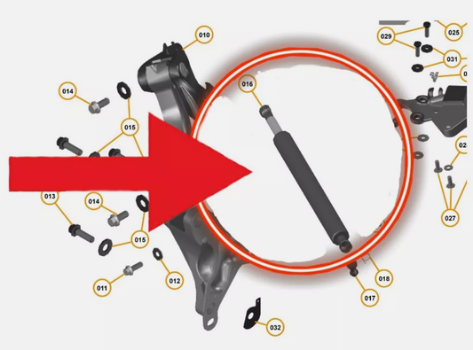 McLaren 720s Coupe Door Lift Strut