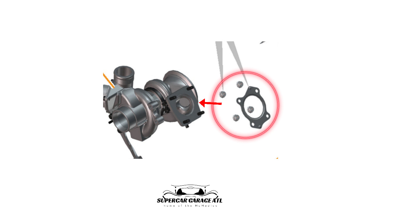 12c/650s Turbo to Manifold Gasket + Nuts