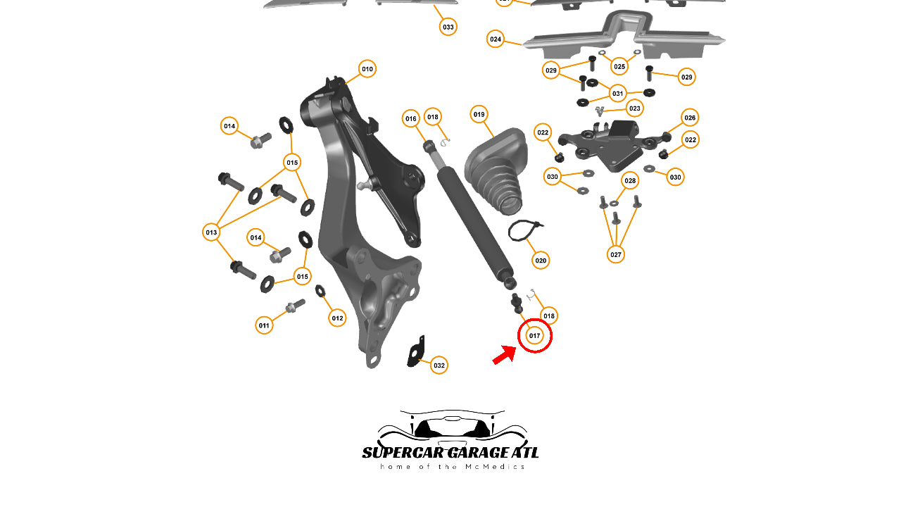BALL STUD - DOOR STRUT