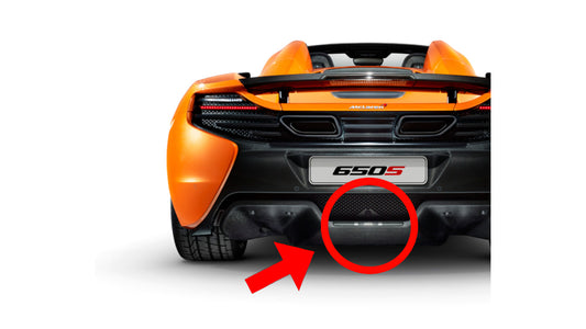 MP4-12C / 650s REAR DIFFUSER LED REVERSE- FOG LIGHT