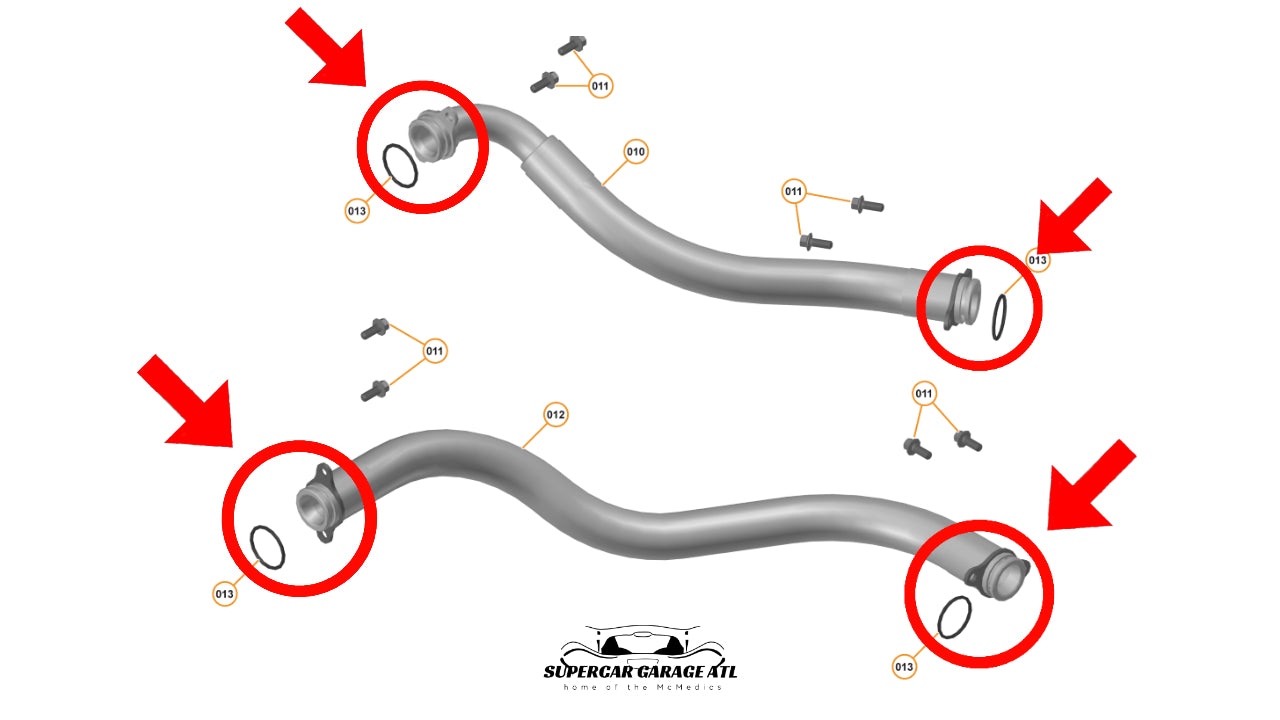 Engine Oil Sump Tank Hose O-Ring (x1 each) 11F0919CP