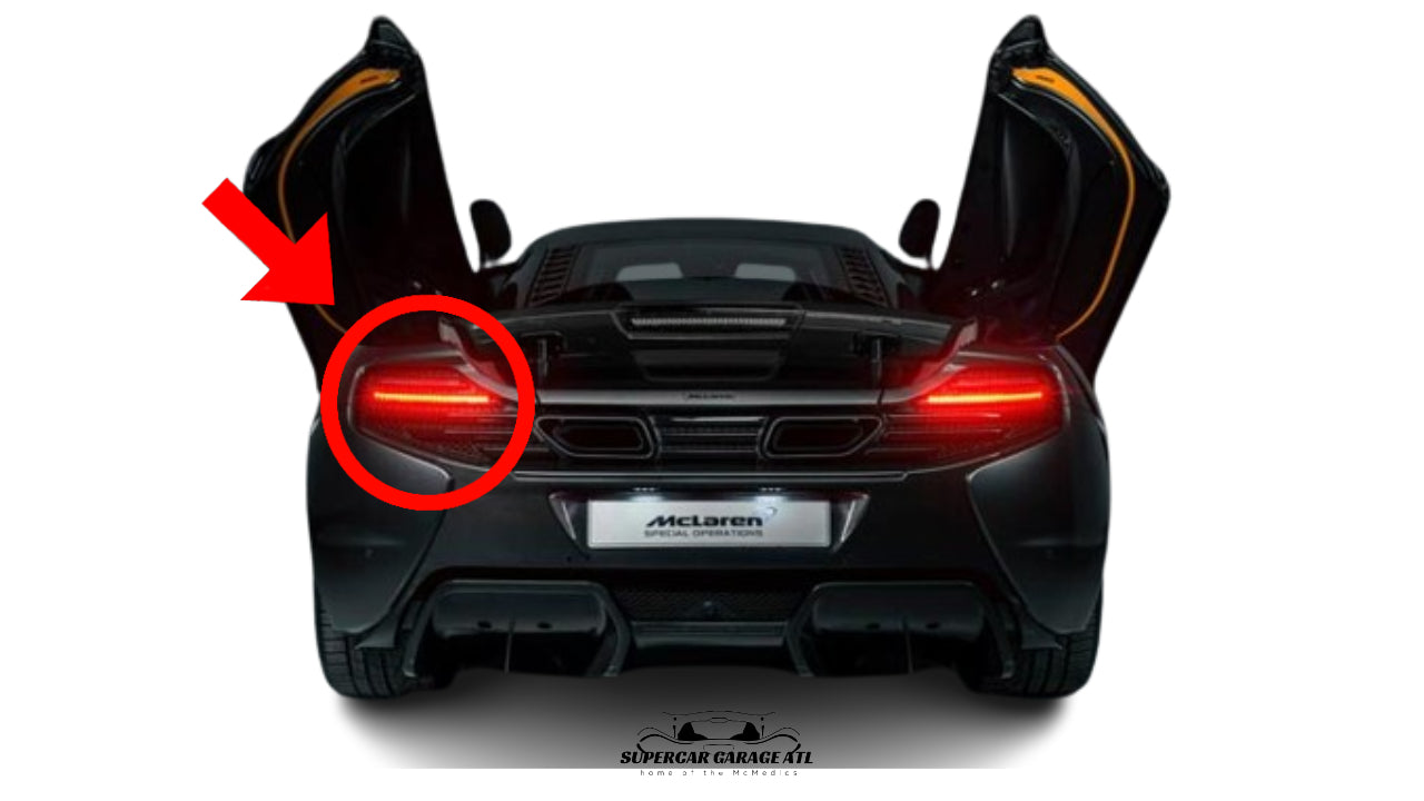 McLaren MP-4 12C / 650S/ 675LT - LH REAR LOWER LAMP 11A8828CP