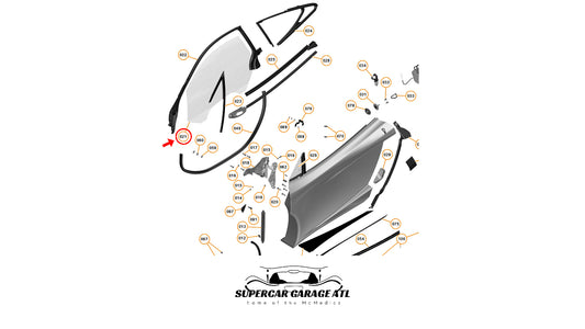 RH - Door Window Glass - COUPE